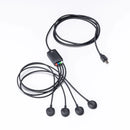 6-Lead ECG Smart Sensor for Biosignals PRO with colour-coded electrode leads