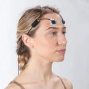 EEG Smart Sensor electrodes placed on the forehead for frontal lobe recording