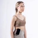 Side view of an EEG recording setup using the Biosignals PRO EEG Smart Sensor