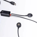 Detail of the EEG Smart Sensor housing and electrode leads