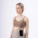 Researcher wearing the EGG Smart Sensor for a gastric activity recording