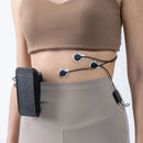 Electrogastrography (EGG) electrodes placed on the abdomen with the Biosignals PRO hub