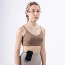 Researcher wearing the EOG Smart Sensor with the Biosignals PRO hub at the waist