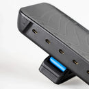 Biosignals PRO hub mounted on a Quad Lock clip with the sensor ports exposed