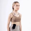 Researcher wearing the single-lead ECG Smart Sensor during a resting recording